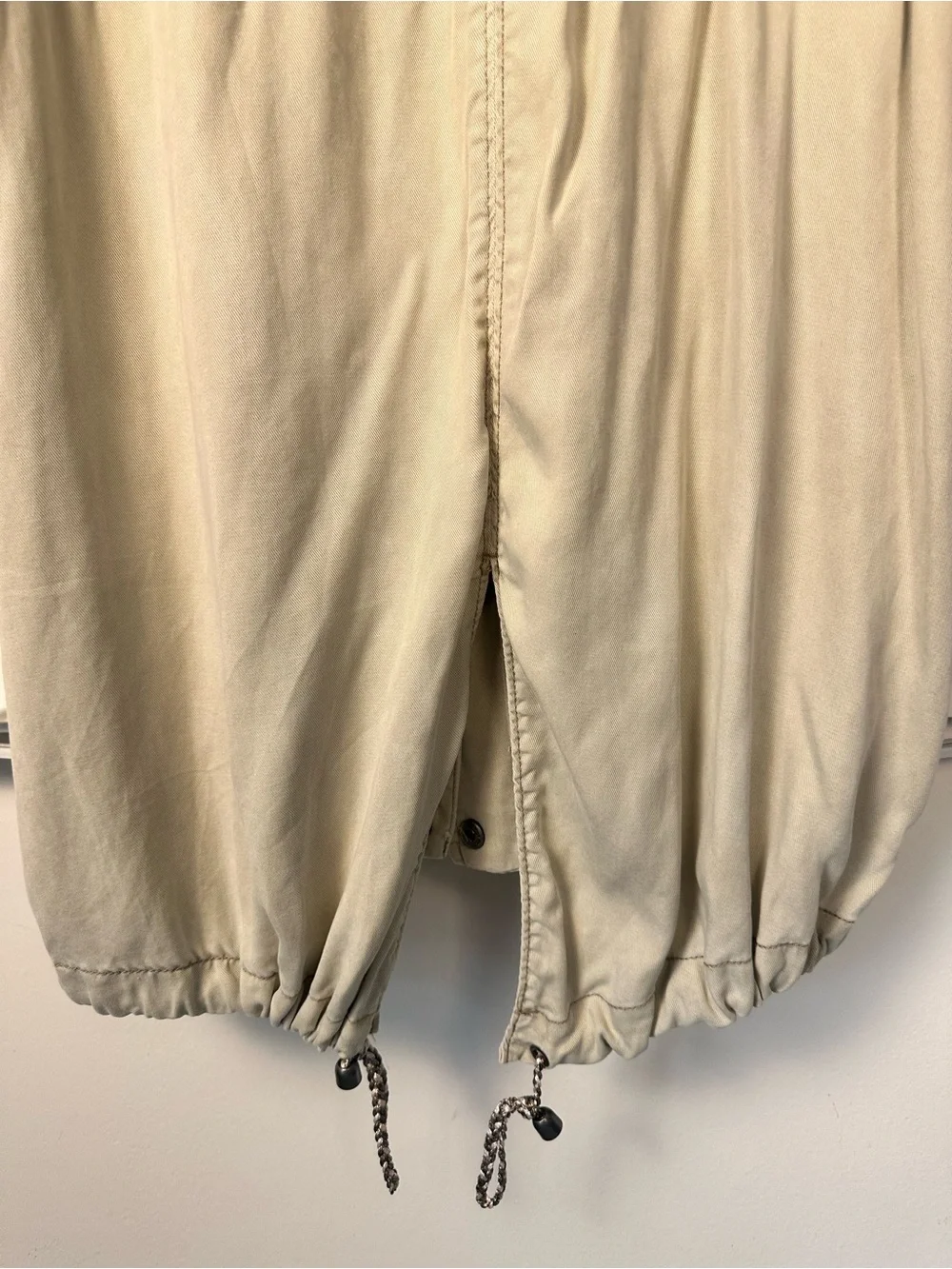 Anthropologie Manto Field‎ Jacket, Khaki Size Large Lightweight Drawstring Waist